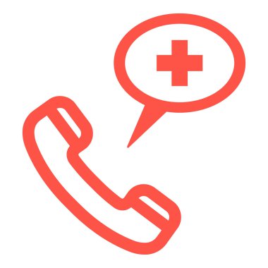 Acil durum simgesi. Beyaz bir arka plan üzerinde izole Internet düğme. Vektör simge tasarlamak.