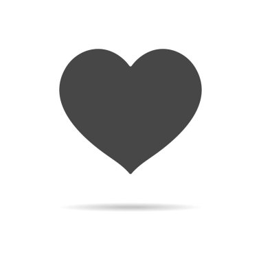 Beyaz bir arka plan üzerinde izole kalp simgesi. Vektör kroki tarzı çizim.