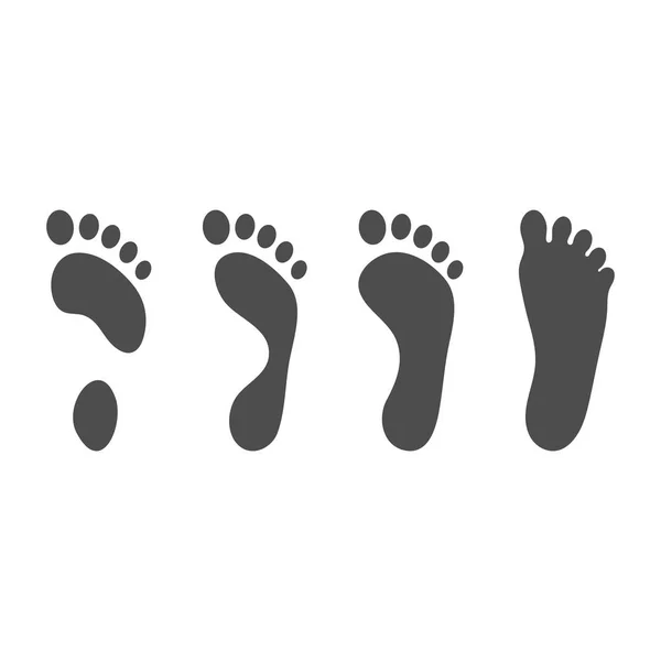 Patologie del piede, piede normale, piatto e cavo isolato su uno sfondo bianco. Illustrazione vettoriale . — Vettoriale Stock