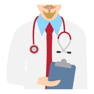 Erkek doktor. Bir doktor vektör çizim