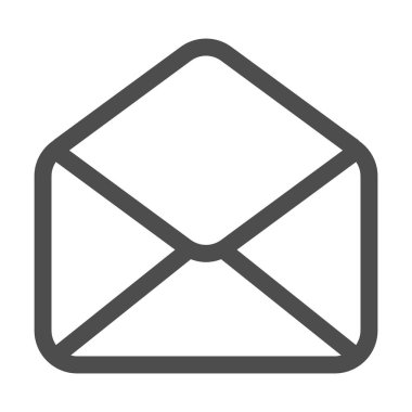 Posta ve e-posta simgesi yalıtılmış. Zarf sembolü e-posta. E-posta ileti işareti. Düz tasarım. Vektör İllüstrasyonu