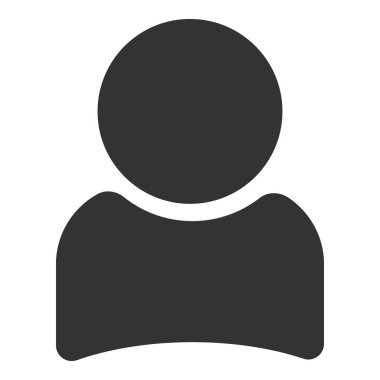 Kullanıcı işareti simgesi, Kişi simgesi. İnsan avatarı. Düz stil.