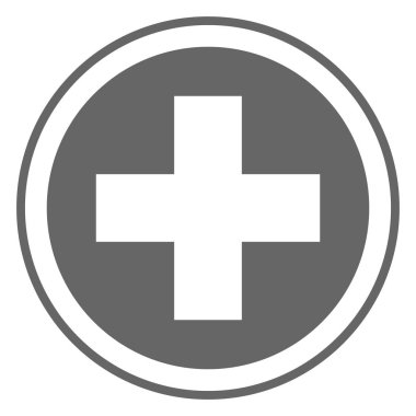 Çapraz İşaret, Sağlıklı İşaret, Tıbbi İşaret, Tıbbi ve Sağlıklı Simge Logo Vektör.