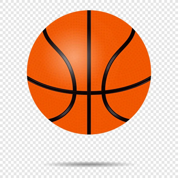 Orange Basketball Ball Sportgeräte Wettbewerb Kugel spielen Spiel Symbol flachen Vektor Illustration — Stockvektor