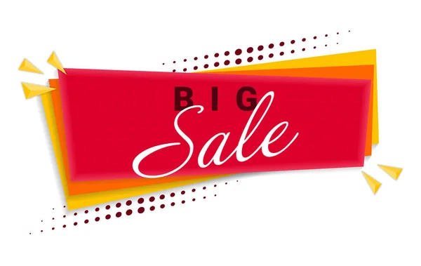 Szablon Big Sale baner. Ilustracja wektora. — Wektor stockowy