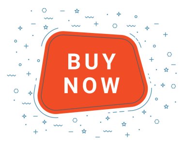 Şimdi Konuşma Bubble Banner İşareti, Tasarım Şablonu satın alın. Business Label Promosyon Teklifi.
