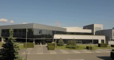 Dış modern depo veya fabrika, kiremit üreticisine bitkiler, üretim Seramik fayans, modern tesisi, Modern bitki, bina dış, endüstriyel dış, modern fabrika dış