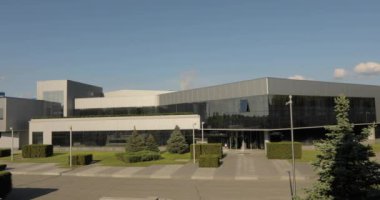 Dış modern depo veya fabrika, kiremit üreticisine bitkiler, üretim Seramik fayans, modern tesisi, Modern bitki, bina dış, endüstriyel dış, modern fabrika dış