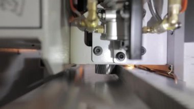 Modern endüstriyel fabrika makinaları. Modern bir makine, dişli çark hamle, yakın-up, sığ derinlik-in tarla, teknik mekanizmalarının iş makro.