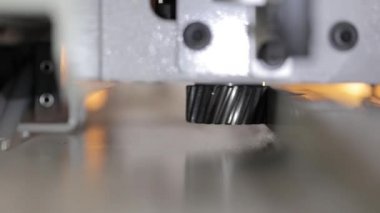 Modern endüstriyel fabrika makinaları. Modern makine teknik mekanizmaları çalışmalarını, dişli çark hareket eder.