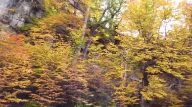 Patagonya, Şili, patagoninin doğası. Patagonya 'da yürüyüş yapan insanlar.
