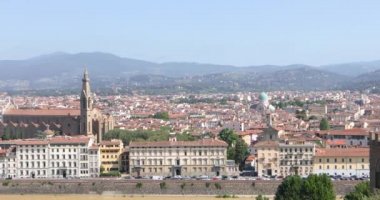 Floransa, şehir manzaralı. Santa Maria Del Fiore Katedrali Genel Planı