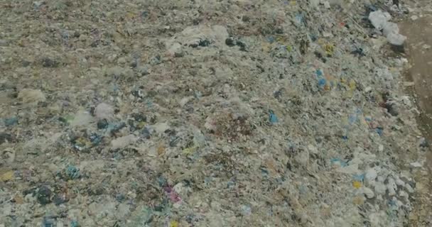 Сміття, що летить над сміттєвим баком — стокове відео