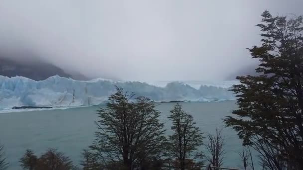 Perito Moreno Glacier Panorama, Patagonië, Argentinië — Stockvideo