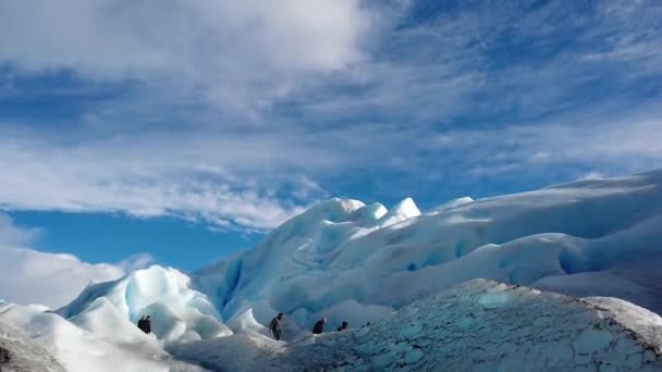 Блакитний льодовик Грей, Патагонія. Блакитний льодовик у Патагонії. — стокове відео