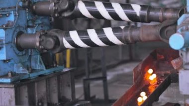 Çelik fabrikası, ezme için kırmızı-sıcak çelik top, çelik top üretim süreci