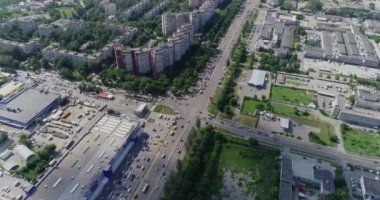 Kesişme noktası üst görünümü meşgul. Zaman turları kesişme noktası üst görünümü. Çok sayıda arabalı kavşaklar