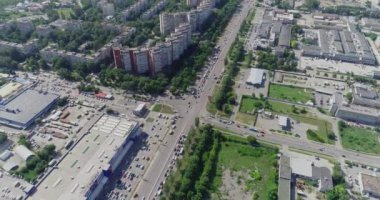 Kesişme noktası üst görünümü meşgul. Zaman turları kesişme noktası üst görünümü. Çok sayıda arabalı kavşaklar