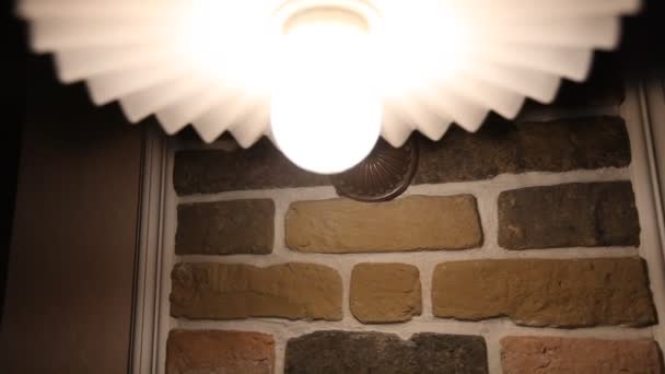 Klasická lampa. Ročník krásná lampa — Stock video