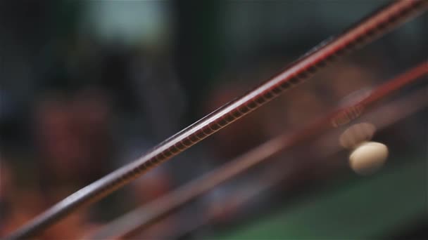 Producción de alambre de cobre, primer plano del proceso de producción de alambre de cobre, macro alambre de cobre — Vídeos de Stock