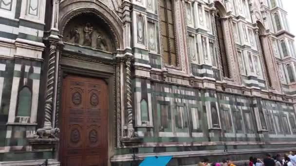 Catedral de Santa Maria Del Fiore, Florença, Itália. Catedral em Florença — Vídeo de Stock