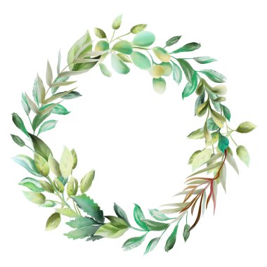 Güzel suluboya çiçek kaprisli çelenk çerçeve, beyaz izole fantezi düğün düzenleme