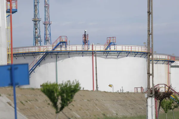 Constanta Romanien Maj 2018 Detaljer Med Utrustningen Ett Oljeraffinaderi — Stockfoto