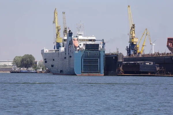 Constanta Romania May 2018 Old Ship Dismantling Docks — 图库照片