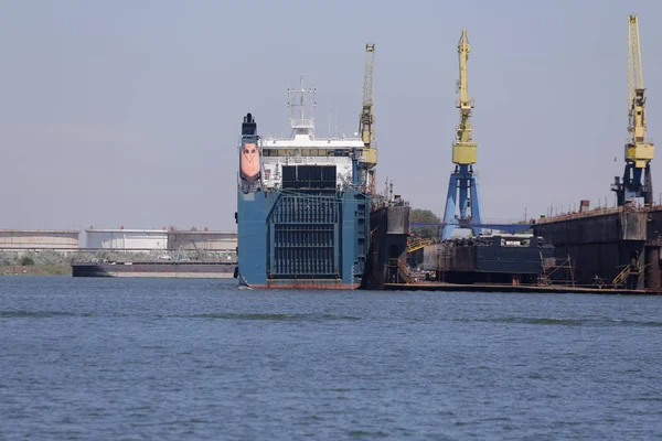 Constanta Romania May 2018 Old Ship Dismantling Docks — 图库照片