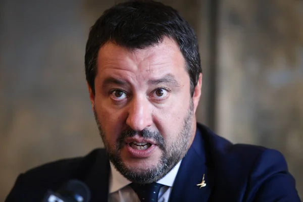 Bukarest Rumänien Oktober 2018 Matteo Salvini Italiens Vice Premiärminister Och — Stockfoto