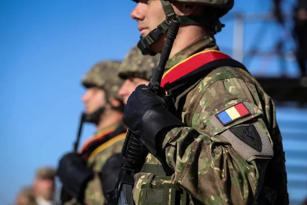 Bucharest Rumania Octubre 2018 Soldados Las Fuerzas Especiales Rumanas Durante — Foto de Stock