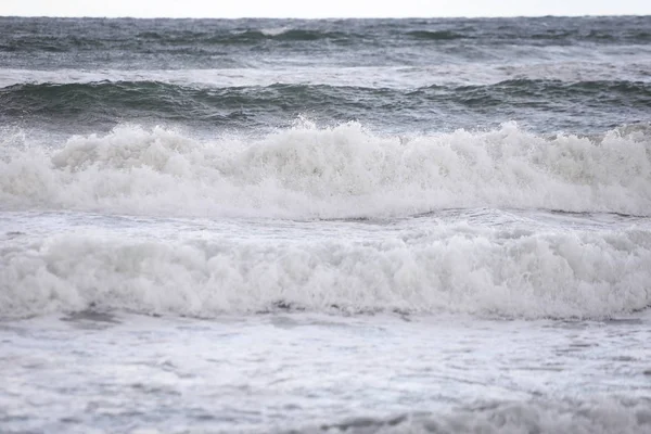 Acque Del Mar Nero Sulla Costa Della Bulgaria Una Nuvolosa — Foto Stock