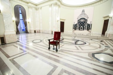 Kraliyet Sarayı'nın tahtı koridorda Kraliyet taht 