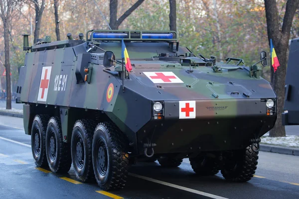 Bucharest Roumanie 1Er Décembre 2018 Véhicule Militaire Blindé Mowag Piranha — Photo