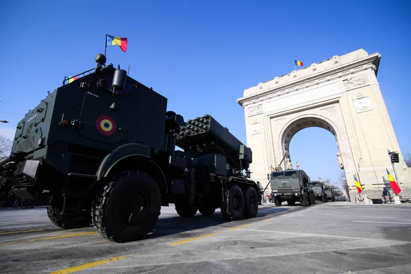 Бухарест Румыния Декабря 2018 Года Военном Параде Честь Национального Дня — стоковое фото