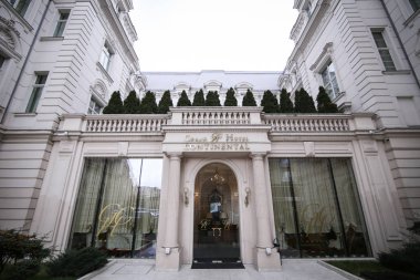 Bucharest, Romanya - 4 Ocak 2019: Grand Hotel Continental Bükreş'te bina