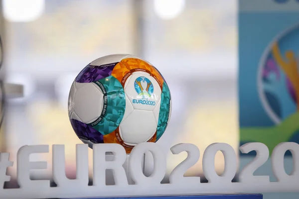 Bukarest Rumänien Januari 2019 2020 Fotbolls Vanligen Kallad Uefa Euro — Stockfoto