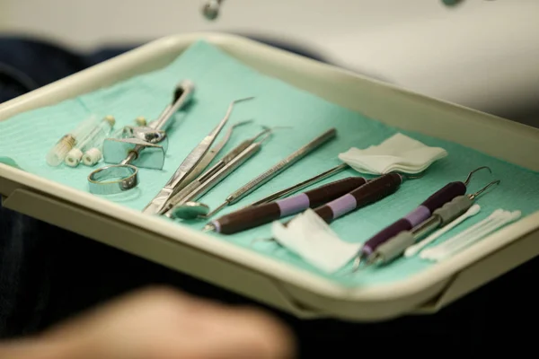 Detalii Instrumente Medicina Stomatologica Dentist — Fotografie, imagine de stoc