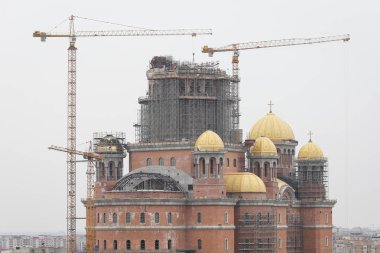 Catedrala Mantuirii Neamului (Halk Kurtuluş Katedrali), inşaat alanında bir Hıristiyan Ortodoks katedrali Bükreş, Romanya