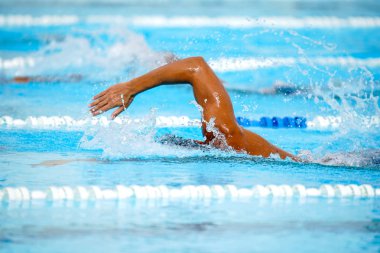 Ayrıntılar bir Olimpiyat swimm Yüzme profesyonel bir sporcu ile