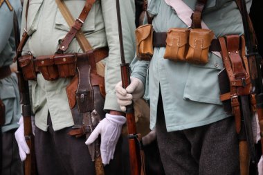 Dünya Savaşı ben onların ekipman ile Canlandırıcıları