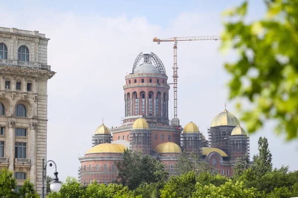 Construction site of ���Catedrala Mantuirii Neamului��� (People' — Φωτογραφία Αρχείου