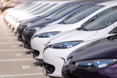 Fransız araba manuf elektrikli araba farları ile ayrıntılar
