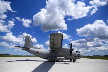 Romanya Hava Alenia C-27j Spartan askeri kargo uçağı 