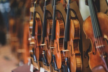 Senfonik klasik bir kibir önce keman parçaları ile ayrıntılar