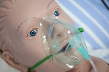 Hemşireler ve sağlık için kullanılan bir hasta rolü plastik kukla