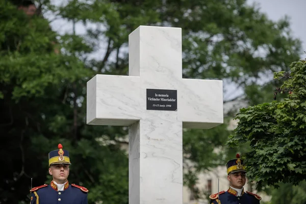 Bucarest Romania Giugno 2020 Monumento Delle Miniere Del Giugno 1990 — Foto Stock