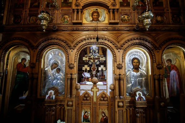 Bucarest Rumania Mayo 2020 Interior Una Iglesia Ortodoxa —  Fotos de Stock