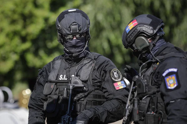 Bükreş Romanya Temmuz 2020 Romen Polisi Özel Eylem Müdahale Dairesi — Stok fotoğraf