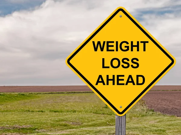 Weight Loss Ahead Caution Sign